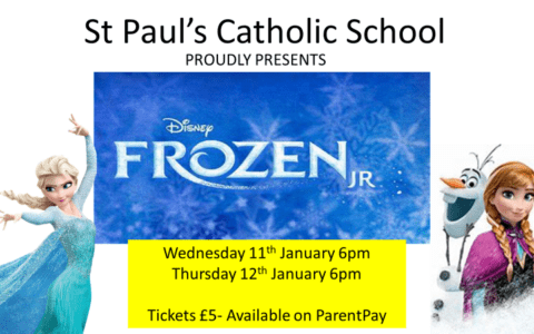 Frozen!  Wednesday 11th January and Thursday 12th January - 6pm