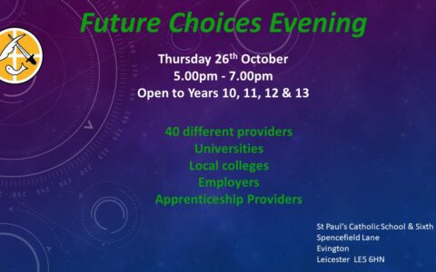 Future Choices Evening - Thursday 26th October