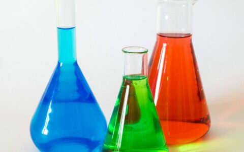 7T Students showcasing acids and alkalis practical work