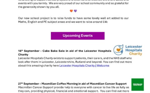 Advent Term Charity Newsletter