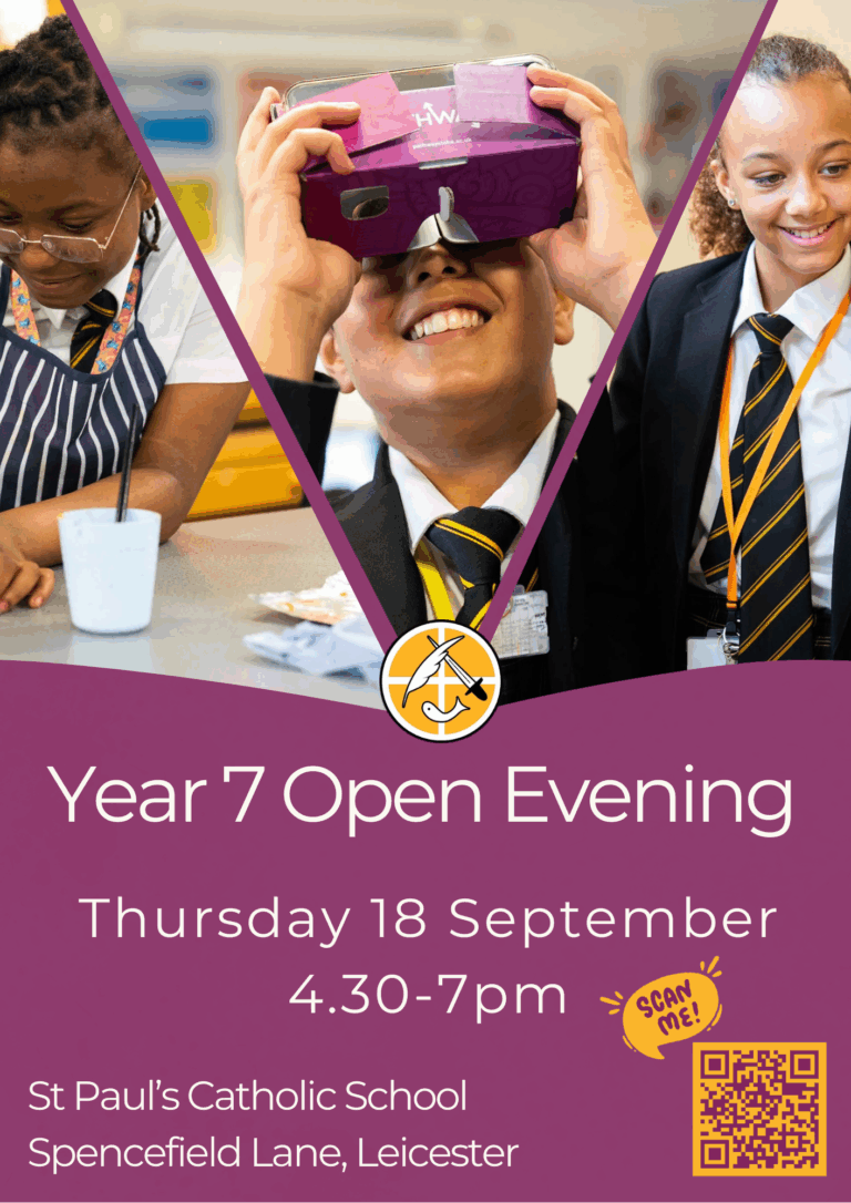 Open Evening - Year 7 26-27 - St Paul's Catholic School